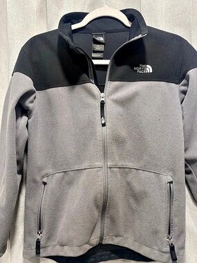 The North Face Boys Full Zip Fleece Jacket Color Block Large